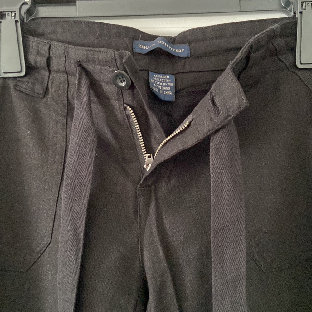 Women Linen Pants brand new with tag wide 32” and inseam 32” great for summer - Picture 3 of 7